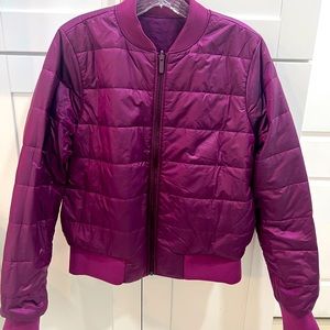 Lululemon women’s size 10 reversible bomber jacket, like new!